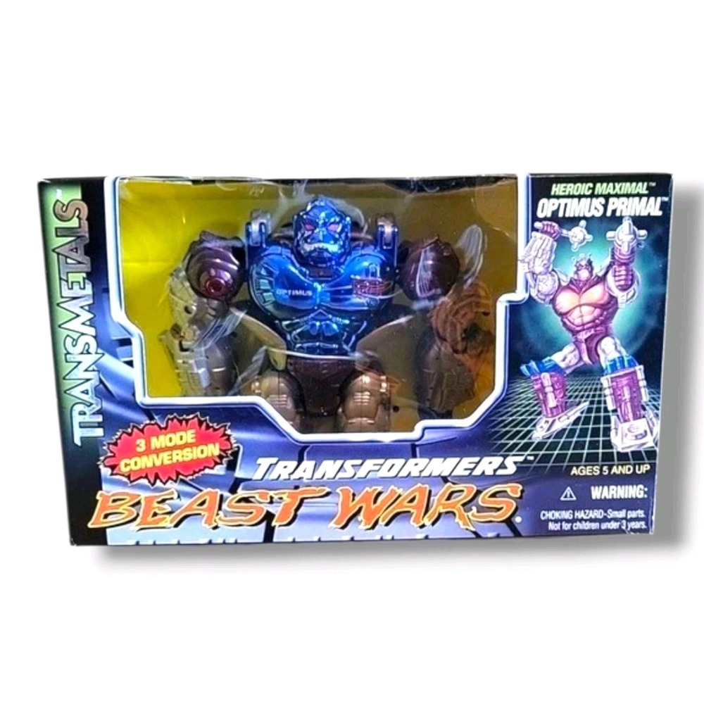 Hasbro Transformers Beast Wars Transmetals Optimus Primal 1997 CIB Complete